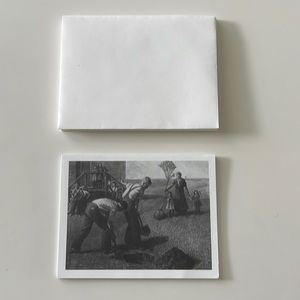 Grant Wood Tree Planting Group blank note cards set of 8
